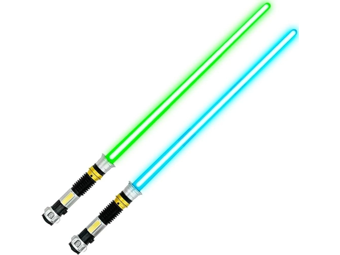 Kit 2 Espadas Sabre De Luz Star Com Som Luz Led Gokoco