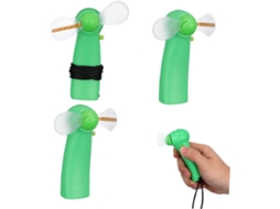Kit com 4 Mini Ventiladores de Mesa Luz Led, Feitos Abs e Pvc, Padrões Variáveis, CHABERLU