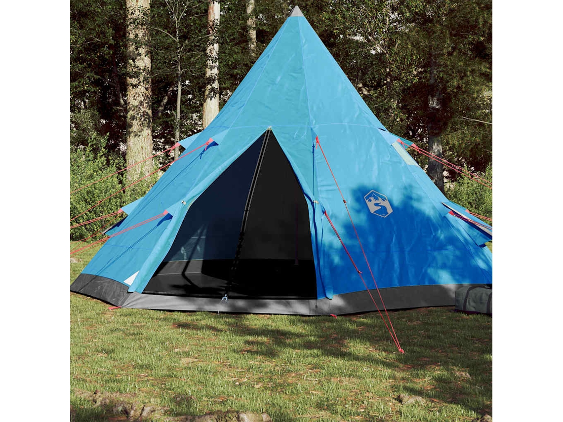 Tenda De Campismo Tipi Para 4 Pessoas Impermeável Azul Wsd750190 Lovely Home