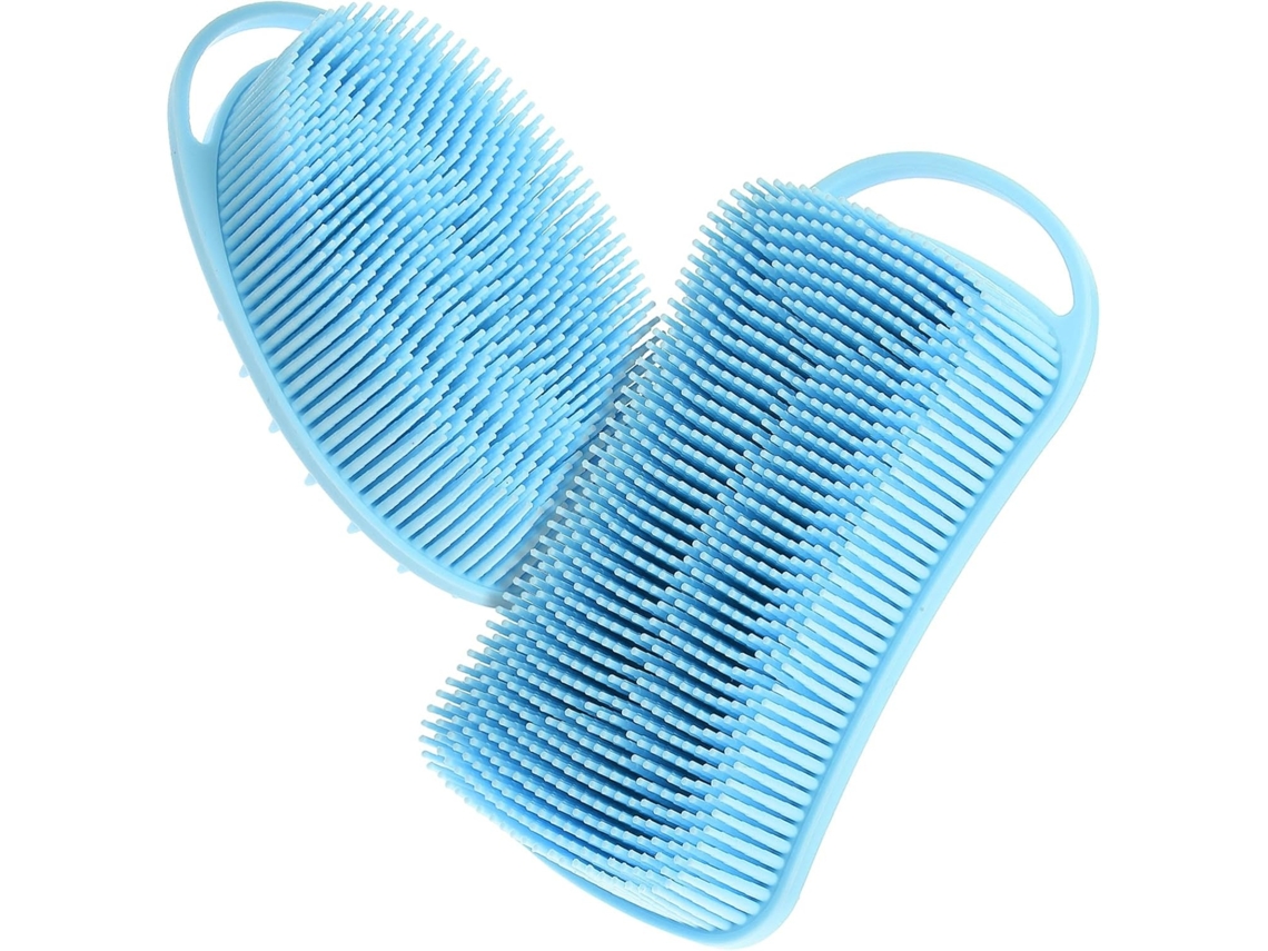 Lurelia Acessório De Duche Com Escova De Silicone Para Banho, Pega Ergonómica, Limpeza Profunda E Portátil