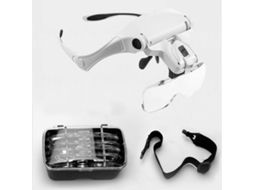 Lupa De 5 Lentes Montada Na Cabeça1,0x 3,5x Artefato Substituível Para Reparo/fabricação De Joias Zeuxo