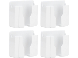 Conjunto De 4-prateleiras Parede Elegantes Para Quarto, Banheiro E Sala De Estar Sem Parafusos Linhas Verticais