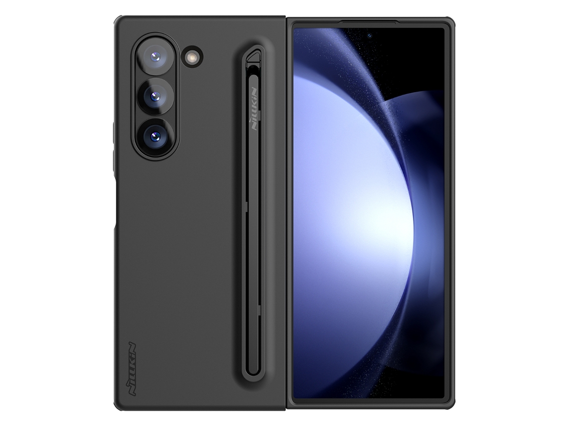 Nillkin Capa De Silicone Para Galaxy Z Fold6 Com Ranhura Para A S Pen Preto
