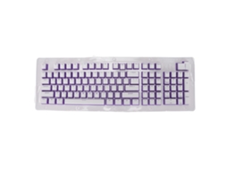 Fos Step 110 Keycaps Oem Branco Roxo