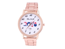 Relógio Analógico de Quartzo com Pulseira de Liga Casual Elegante para Homem e Mulher