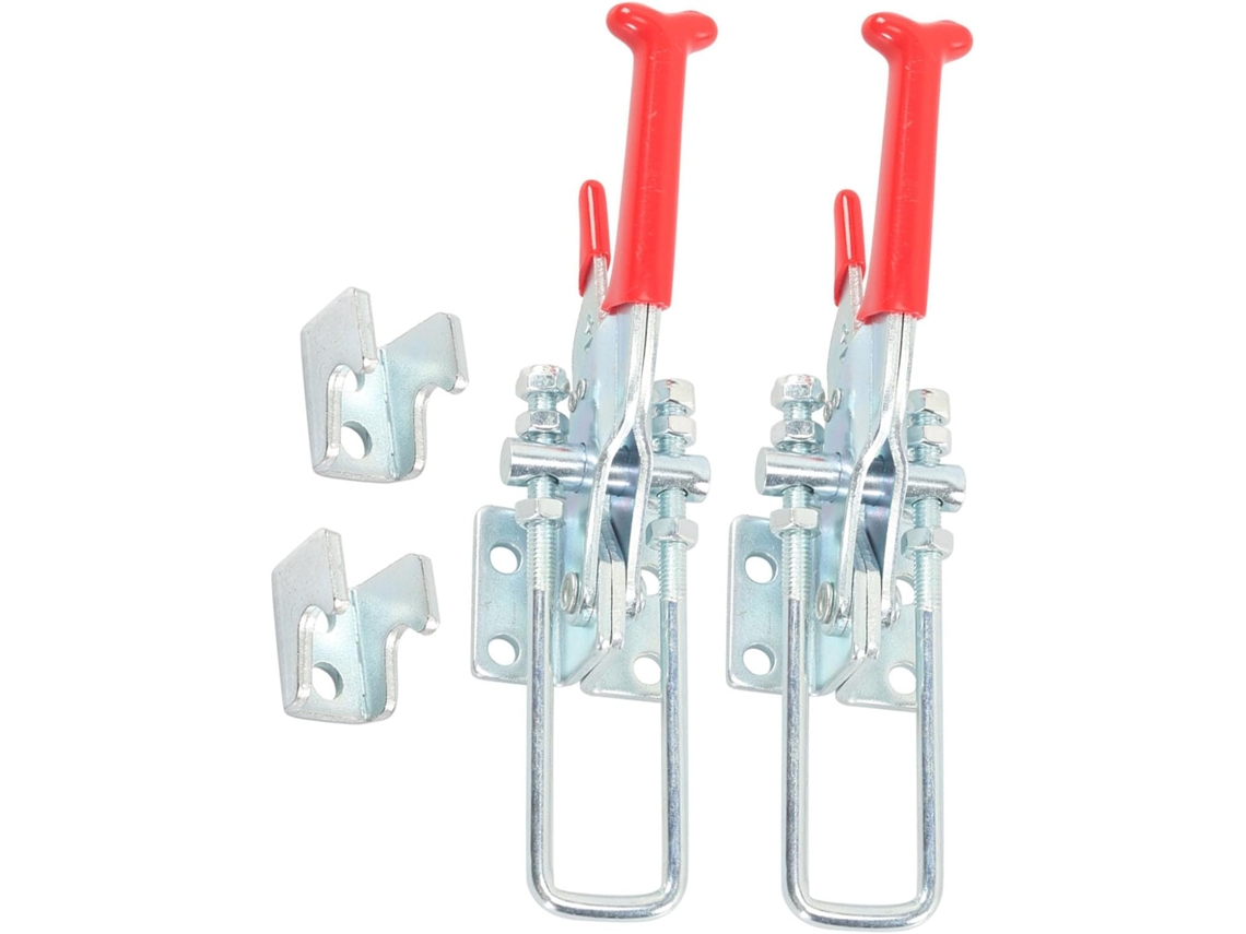 Fechos De Alavanca Reforçados, Capacidade De 850 Lb (385 Kg), Kit De 2 Peças Com Fixadoress À Corrosão Para