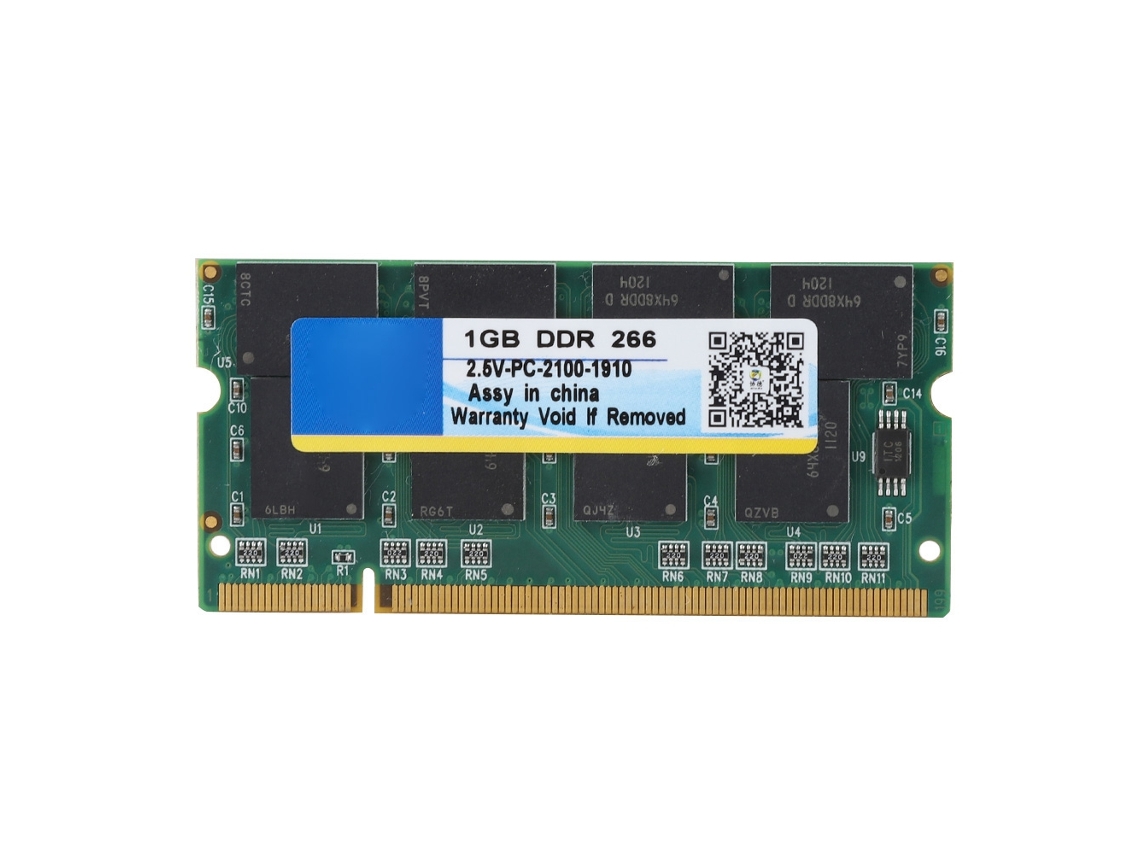 Módulo De Memória Para Laptop Com Capacidade De 1g E Frequência De 266mhz Totalmente Compatível