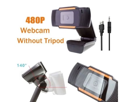 Webcam Colorida 480P para Pc com Microfone Câmera Usb Giratória para Videogame e Trabalho AIHONTAI