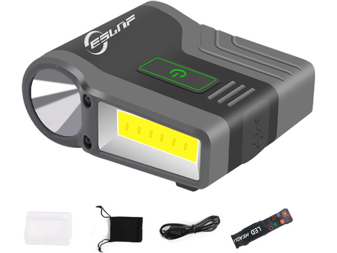 Chapéu De Pesca Ajustável Com Luz Noturna Led Brilhante, Clipe Para