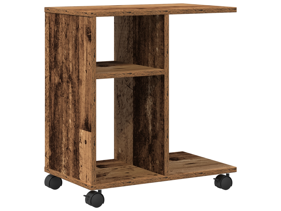 Conjunto 1 Mesa Lateral Vidaxl Castanho Derivados De Madeira (50 X 30 X 55 Cm)
