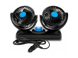 Ventilador De Carro Com Clipe Para Fluxo De Ar Adicional, Cabeça Dupla Ajustável, Rotação De 360 Graus, Ventilador De Resfriamento De Carro, Perfeito