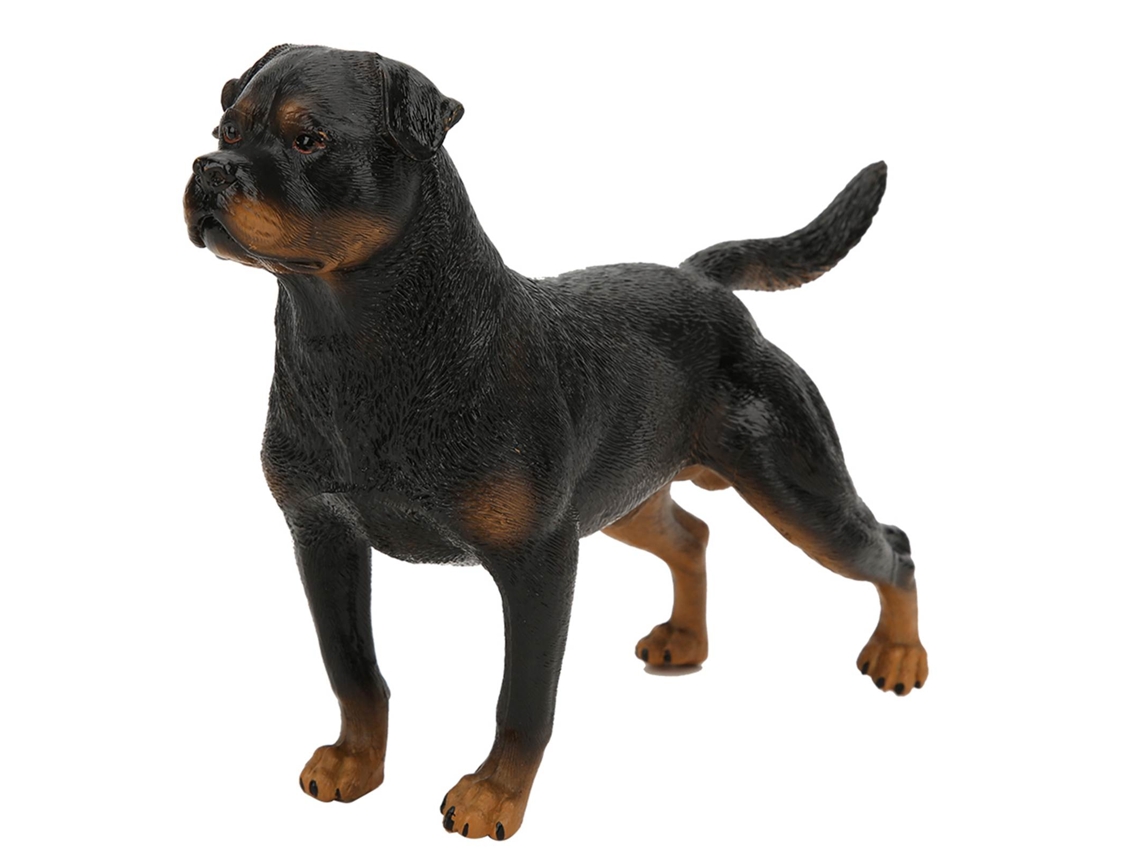 Primerox modelo de Rottweiler Simulado Brinquedo Educativo Decorativo Mesa para Crianças Acima de 3 Anos