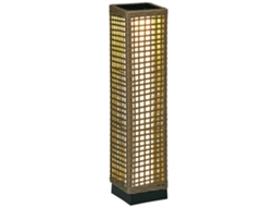 Lâmpada solar rattan BTFORUS, com LED automático, 15,5x15,5x69cm, areia