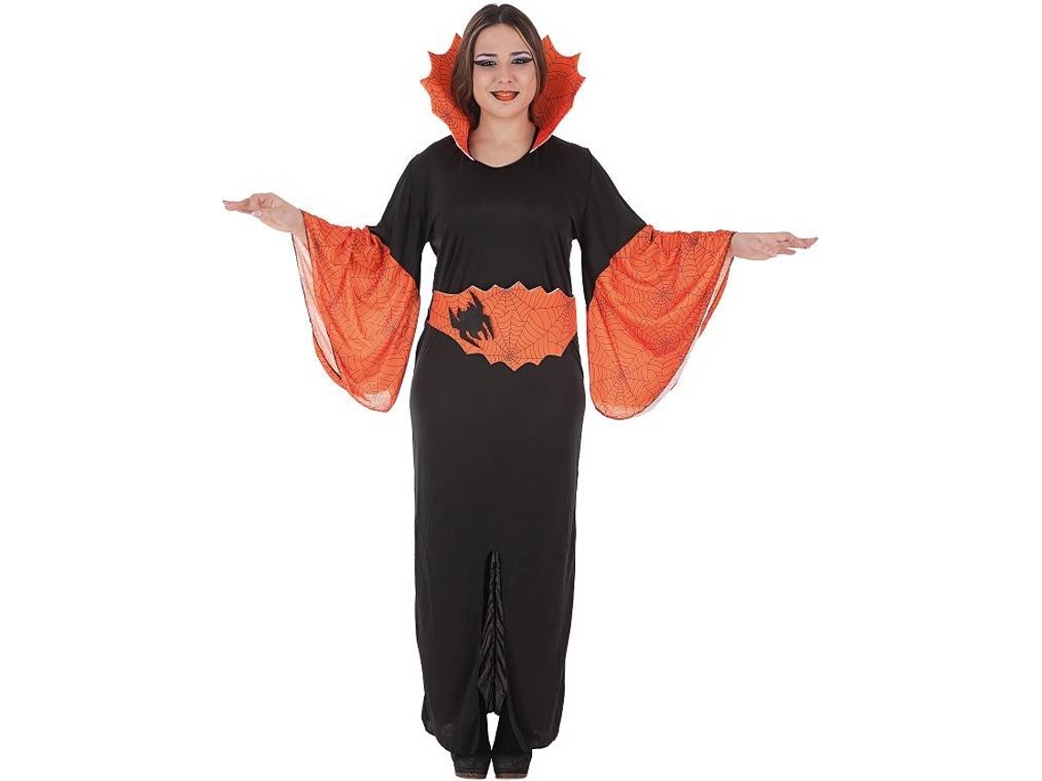 Fato de Mulher TOPDISFARCES Vampira Tarântula (Tam: M/L)