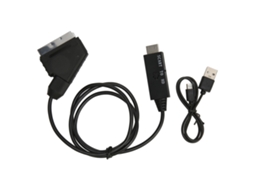 Aetheria conversor Scart para Interface Multimídia Hd 1080p com Cabo Adaptador Dc 5v Plug And Play
