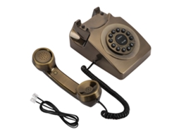 Telefone Antigo De Bronze Wx-3123 Telefone Fixo Para Mesa Casa Escritório Telefone De Mesa