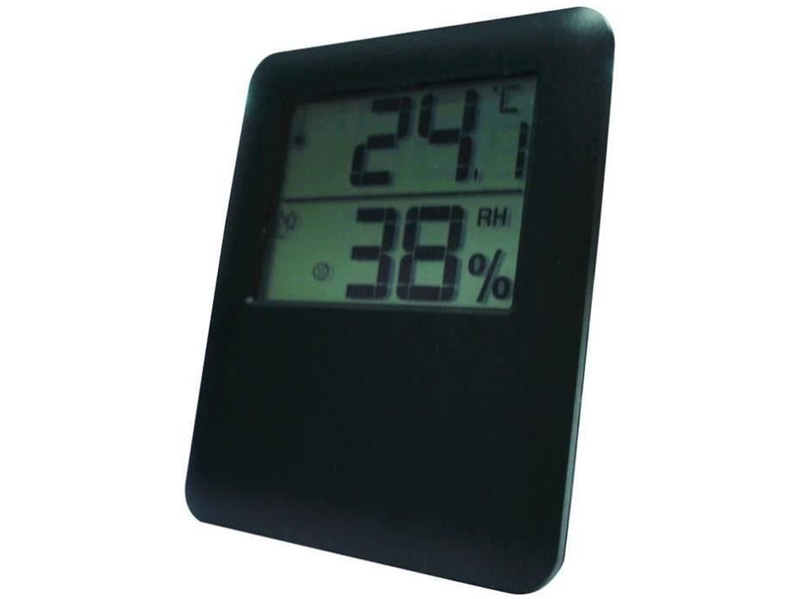 Termômetro Higrômetro Magnético Preto Zenitech
