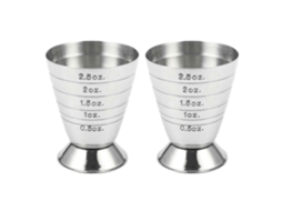 Copo Medidor Duplo para Coquetéis e Bebidas Alcoólicas, Ideal para Mojitos. TAISHENGDA