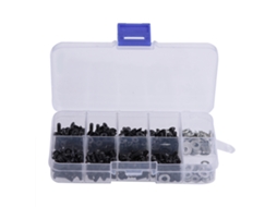 Kit De Parafusos De Cabeça Plana E Redonda Com Caixa Para Carro Rc 1/10 Hsp (340pcs)