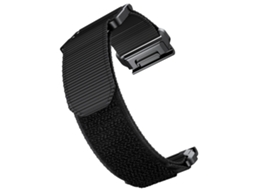Bracelete de Smartwatch para Garmin Fenix 6X / 5X 26mm de nylon com prendedor de gancho e laço (preta)