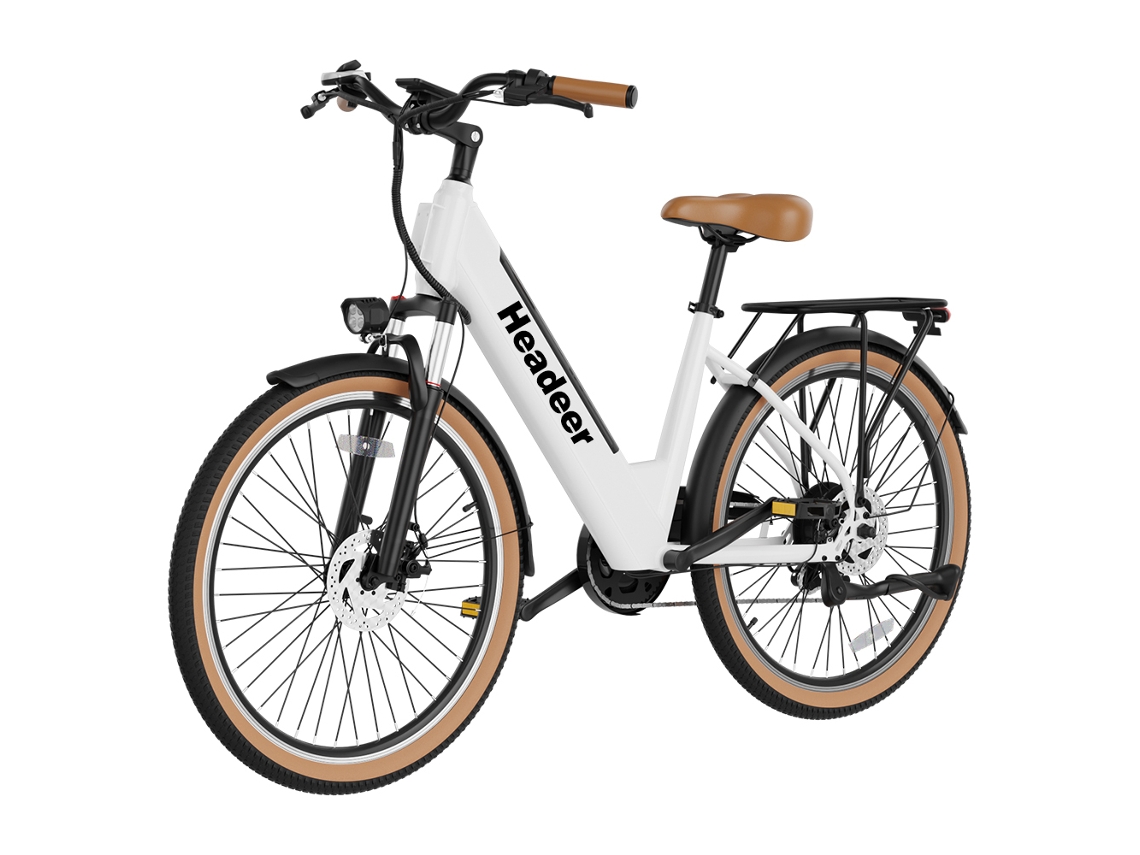 Bicicleta Elétrica Urbana Headeer Bd26195, Bateria De 48v 11,5ah, Shimano De 7 Velocidades