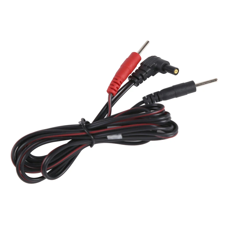 Cabos De Conexão Tens Com Eletrodos Pino Padrão Condutivos Para Placa Eletrodo Massagem Ems, Aparelho Digital Cuidados A Saúde ~04591