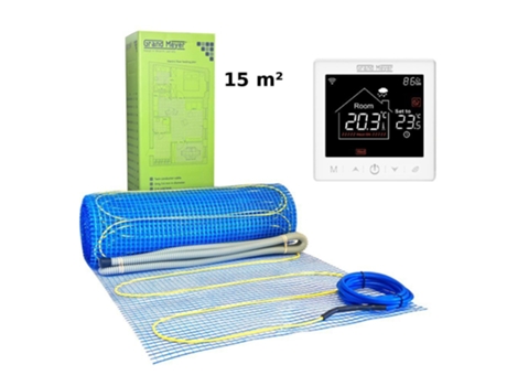 Kit De Aquecimento Elétrico Para Piso Radiante 15 M², 170 W/m² Termóstato Sn 10, Grand Meyer