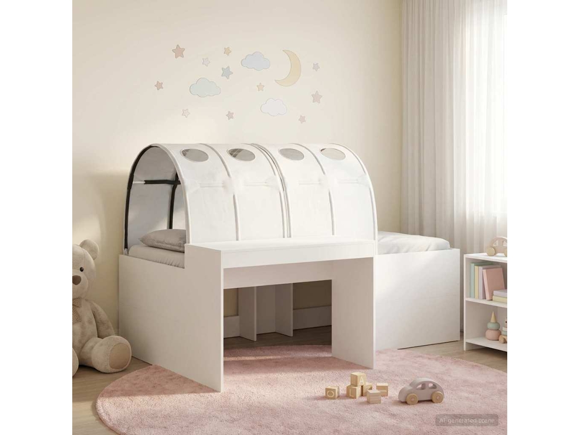 Vidaxl Cama Com Túnel 3 Unid. Carvalho Artisian E Branco