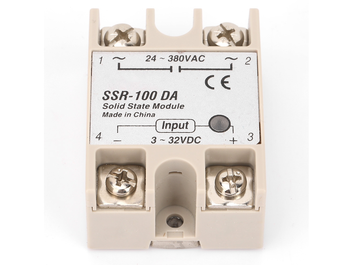 Relé de Estado Sólido Ssr 100da Entrada 3 32vdc Saída 24 380vac 100a