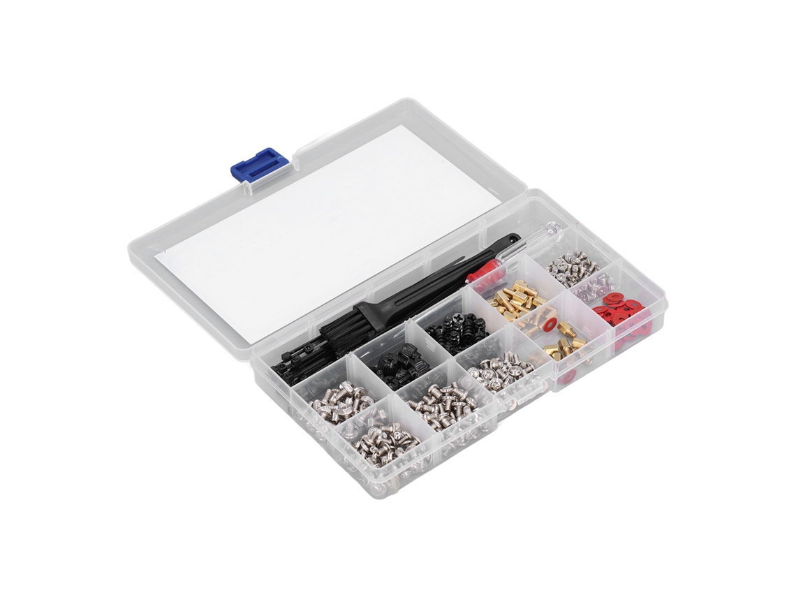 Conjunto de Parafusos para Computador 366 Pcs com Parafusadeira e Escova