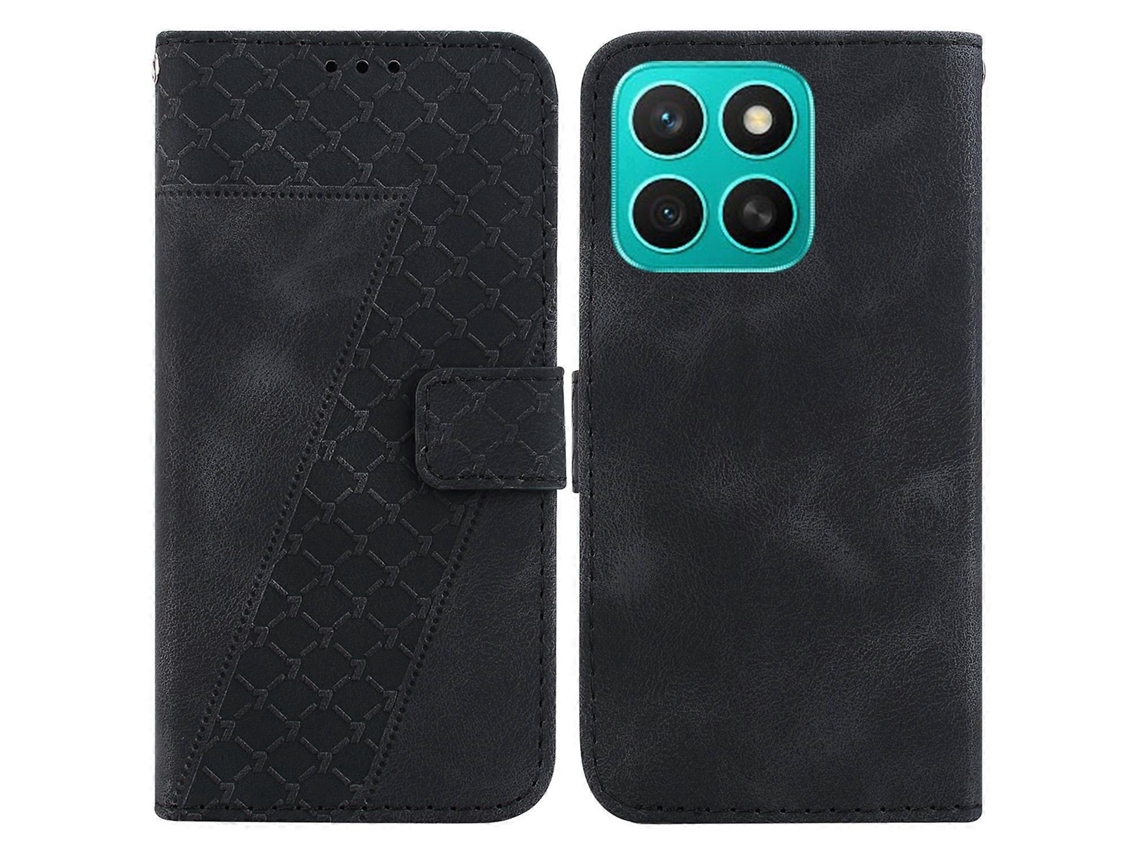 Capa De Couro Com Relevo Em Sete Formatos Para Honor X8c 4g