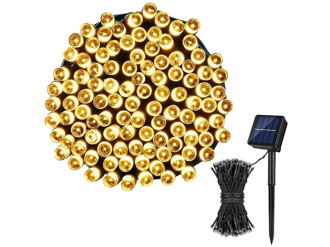 Grinalda De Natal Decorada Com Luzes Led Solares. Stelasplen