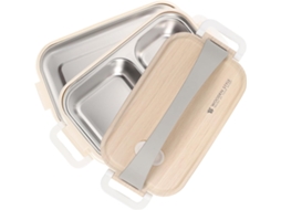 Marmita Bento De Aço Inoxidável Com Dupla Camada, Isolamento Térmico E Design Hermético, Ideal Para Uso No Escritório E