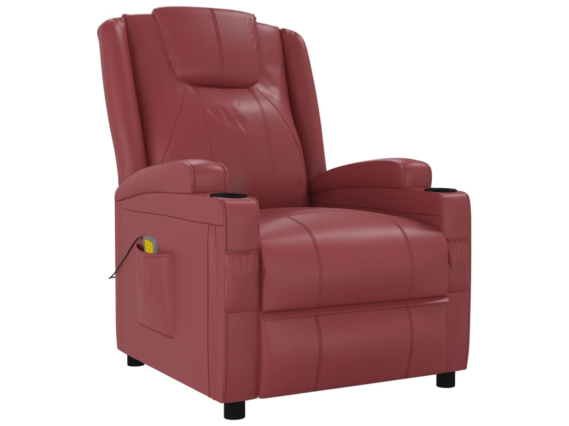 Massage Chair, Massage Chairs Vidaxl Vermelho Couro Artificial
