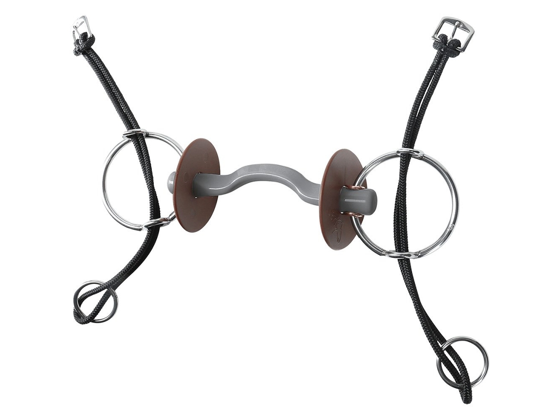 Bit Suave Gag Konnex Snaffle Prateado 140 Mmberis