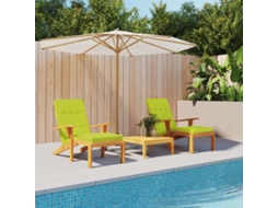 Vidaxl Almofadões Cadeira Terraço 2 Pcs Tecido Oxford Verde Brilhante