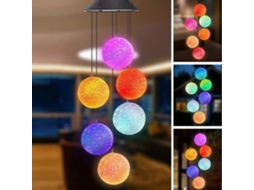 Luminária Solar de Sino com Grânulos de Energia Solar e Design de Esfera Redonda de Quadro-Negro ZMDECQNA