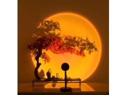 Lâmpada Projetora Vermelha Pôr do Sol, Lâmpada Led com Projeção de Pôr do Sol, Luz Noturna BRILVIBERA