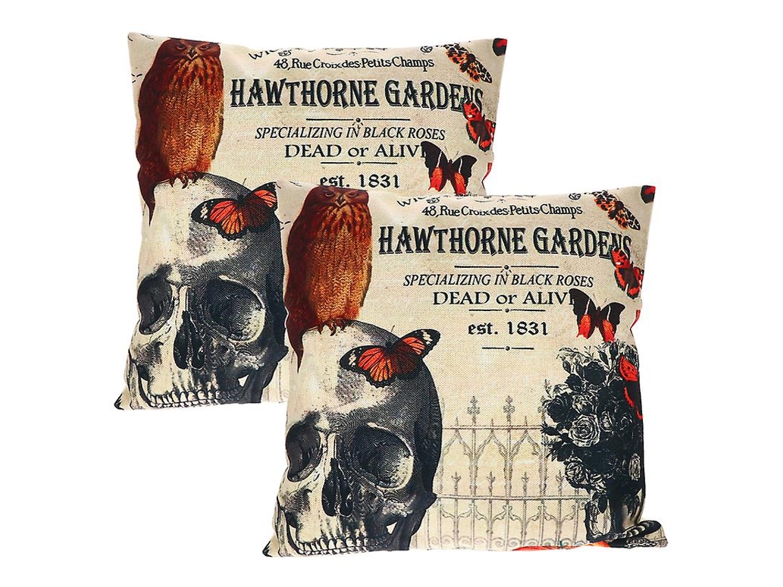 2 Peças De Fronhas Com Tema De Halloween Para Decorações De Halloween ALLINLESS
