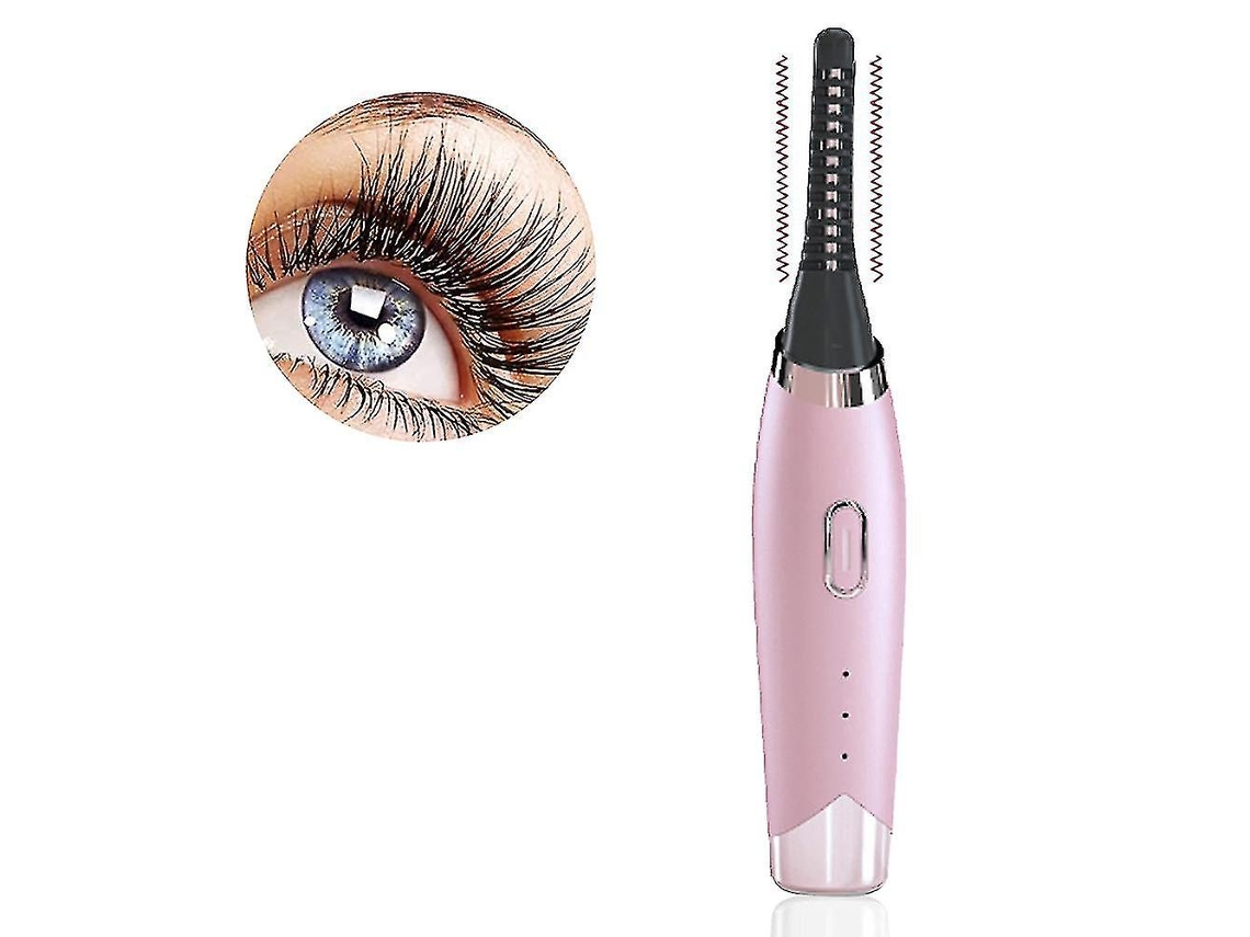 Modelador De Cílios Aquecido, Modelador De Cílios Elétrico Recarregável Por Usb, Rosa Everley891