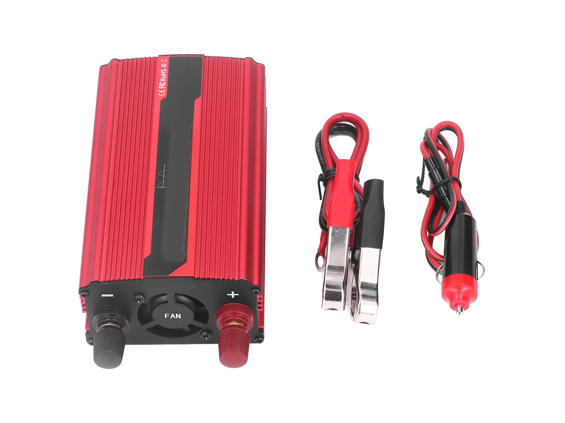 Inversor De Energia 12v Dc Para Ac110v 1000w: Conversor Solar Seguro Para Aplicativos Veiculares Com Proteção