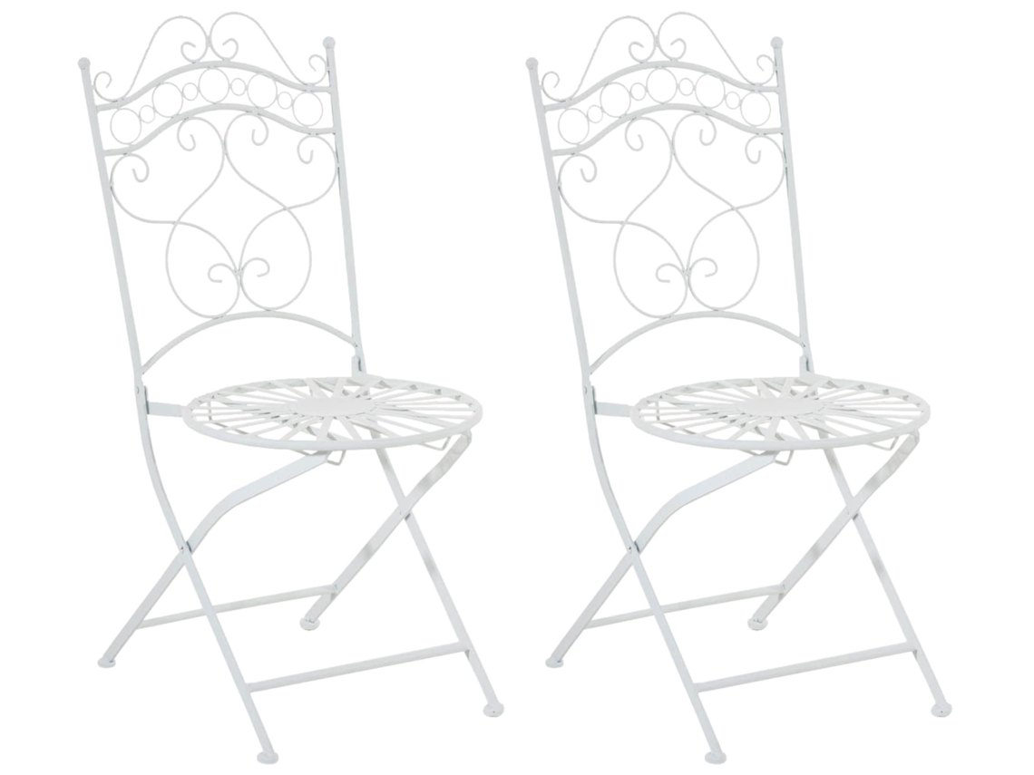 Conjunto De 2 Cadeiras Indra Branco Clp
