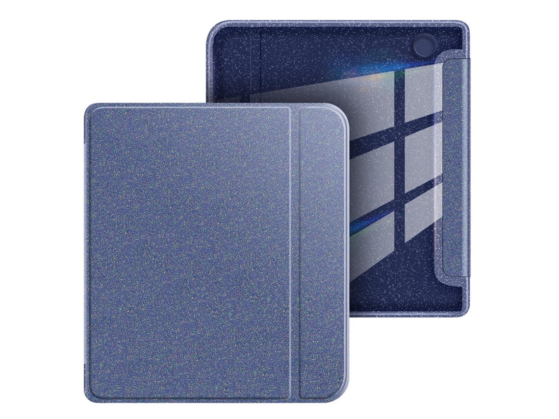 Capa para Kobo Libra Color 7 Polegadas SIURN em acrílico com glitter azul escuro
