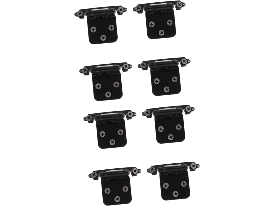Conjunto De 8 Dobradiças Sobreposição Com Fechamento Automático Para