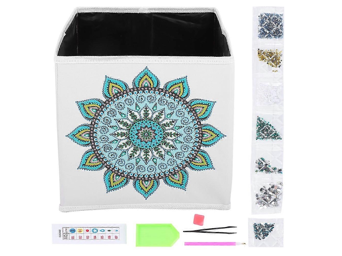 Kit De Pintura Diamante Para Adultos, 5d Diy Cristal Strass Bordado Decoração De Parede Para Casa Com Caixa De Armazenamento Dobrável Olysi Shop