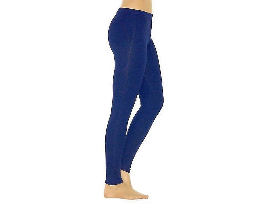 Mulheres Leggings Pencil Slim Cintura Alta Elástica Cor Única