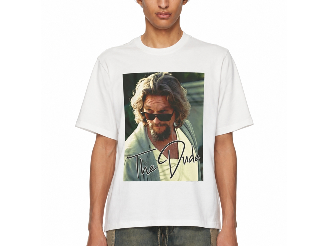 Rockinstone The Big Lebowski The Dude White Adult T-shirt Size:xxxl