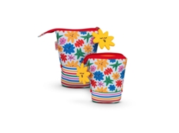 FIRMO Estojo Vertical Little Star Poliéster Reciclado Rpet 20 X 12 5 X 5 Cm Azul e Vermelho