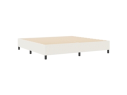 Conjunto 1 Cama De Plataforma Vidaxl Creme Cordão (200 X 200 Cm)