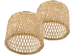 Lustre Rústico de Bambu em Duas Peças. SFUSHOS